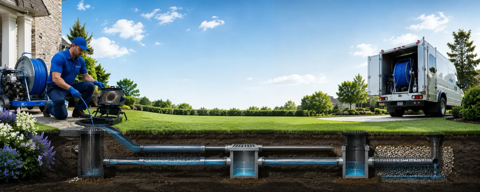 Outdoor drain cleaning information for Ridge, MD